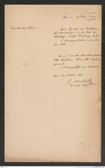 k.k. naturhistorisches Hofmuseum, Intendanzakten 1885-1896 (Hauer), Aktenzahl Z.630/1891, Seite 1
